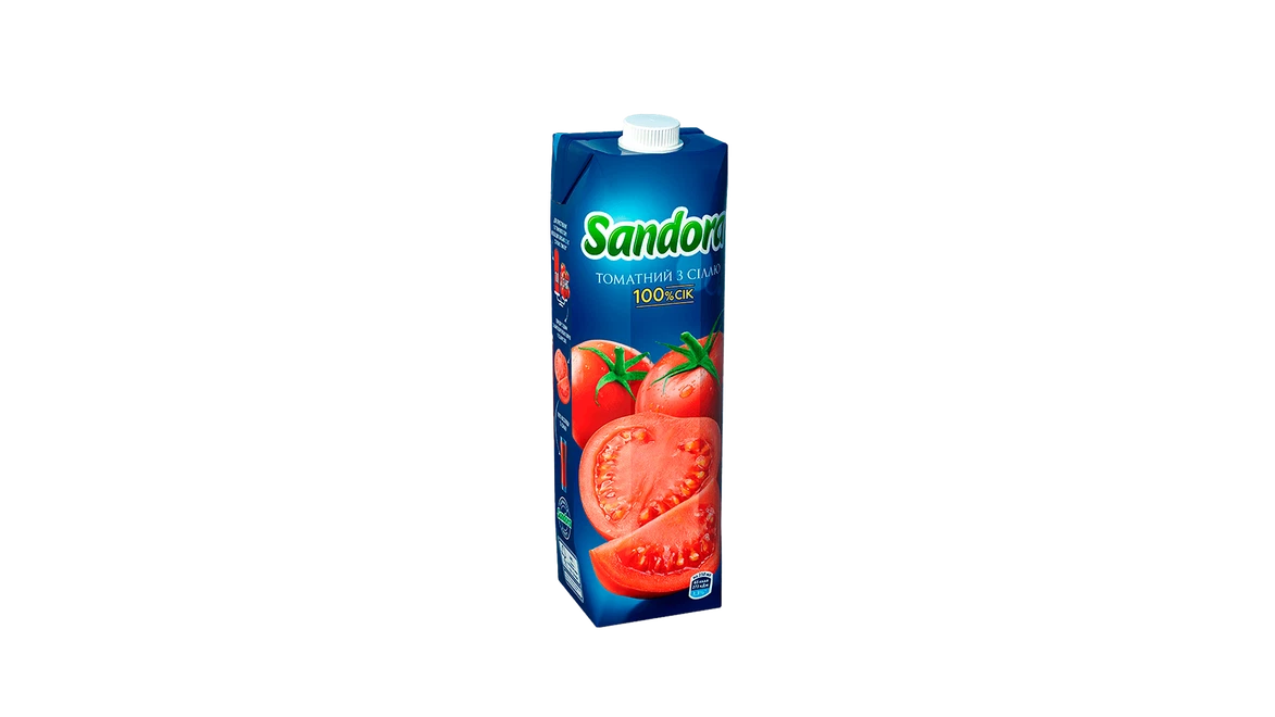Блюдо Сок томатный Sandora 0,95 меню Don Peperon Сок томатный Sandora 0,95 меню Don Peperon